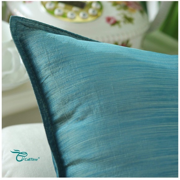 NWT✨ Set of 2 Teal Accent Pillow Covers - Picture 5 of 7